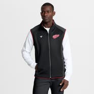 FANATICS Men's Fanatics Black Detroit Red Wings Authentic Pro Rink Full-Zip Vest