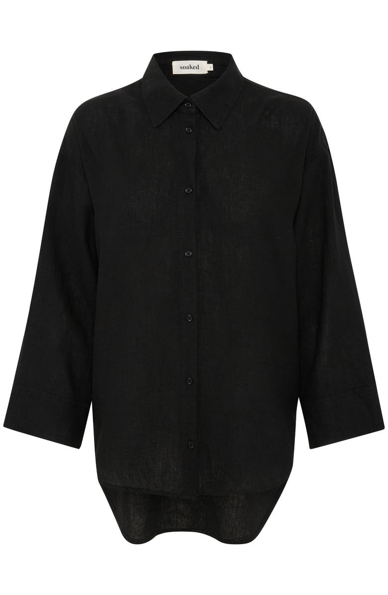 Soaked in Luxury Belira Casual Fit Shirt, Alternate, color, Black