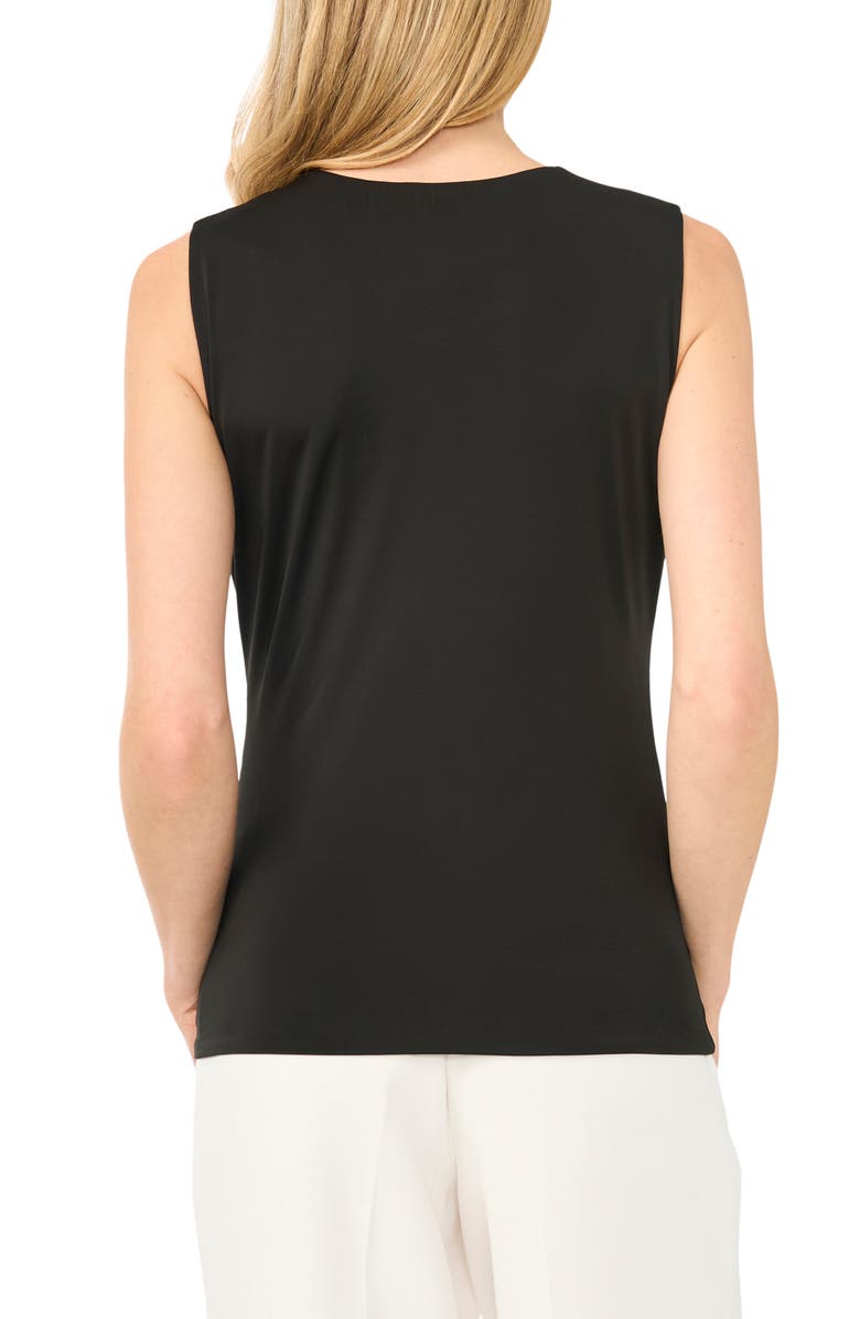 Halogen<sup>®</sup> Ruched Sleeveless Top, Alternate, color, Rich Black 060