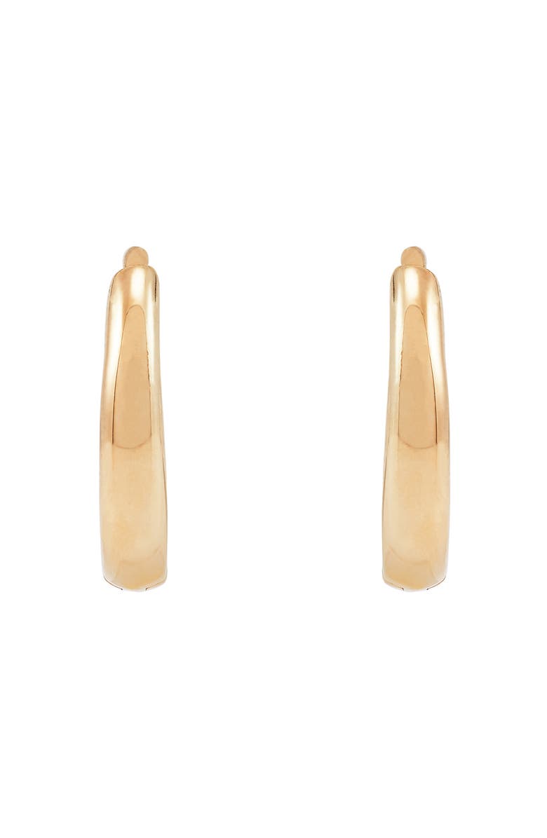 Frankie & Zoe 14K Yellow Gold Huggie Hoop Earrings, Alternate, color, Yellow Gold