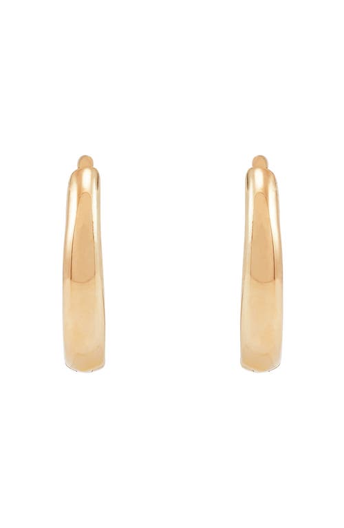 Frankie & Zoe 14k Yellow Gold Huggie Hoop Earrings In Gold