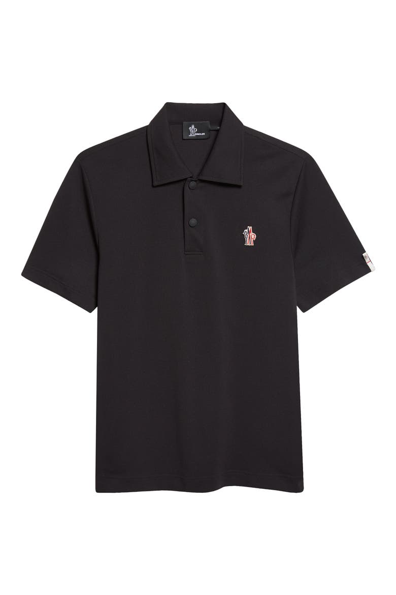 Logo Patch Piqué Polo, Alternate, color, BLACK