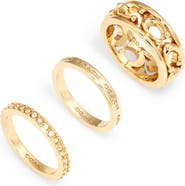COACH Set of 3 Stackable Rings