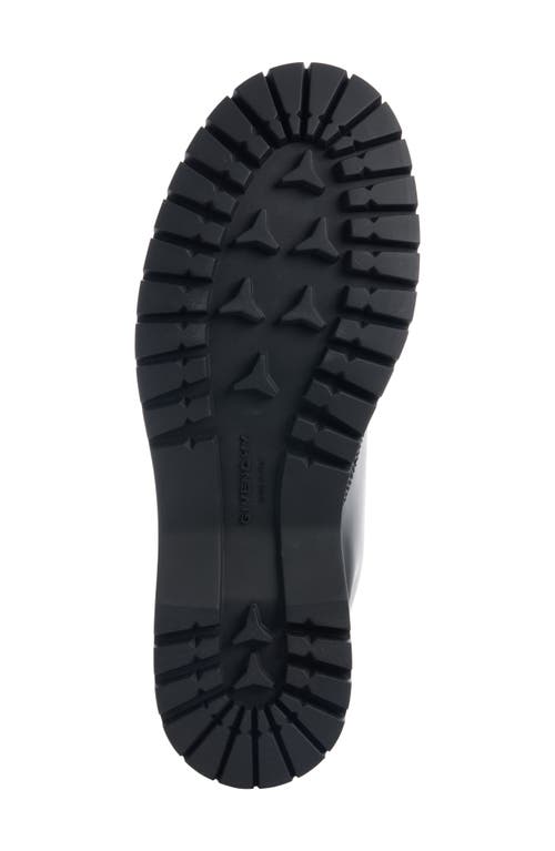 Givenchy Formal Casual Lugged Leather Boot In Black