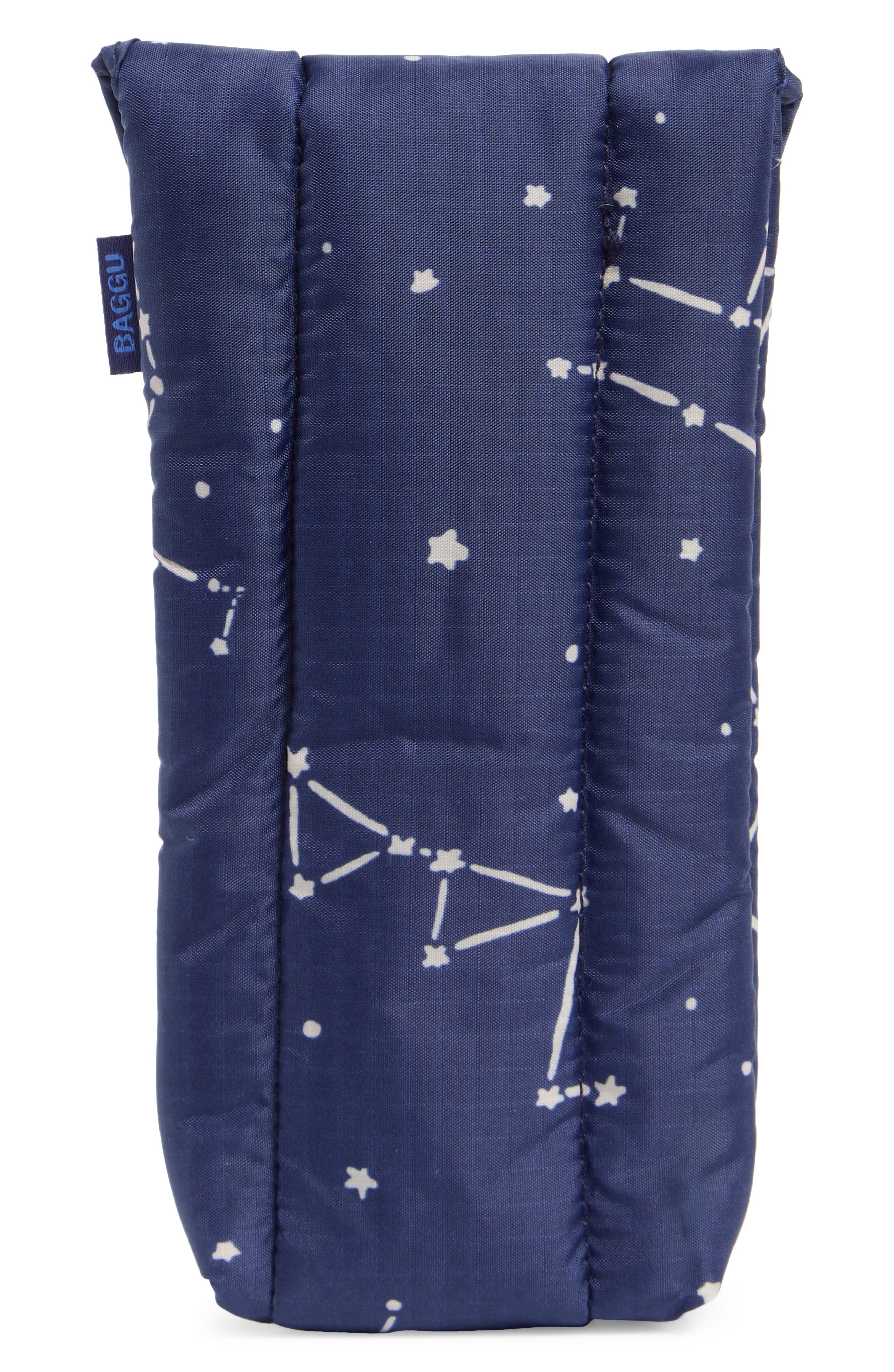 Baggu Puffy Glasses Sleeve, Alternate, color, Constellation Midnight