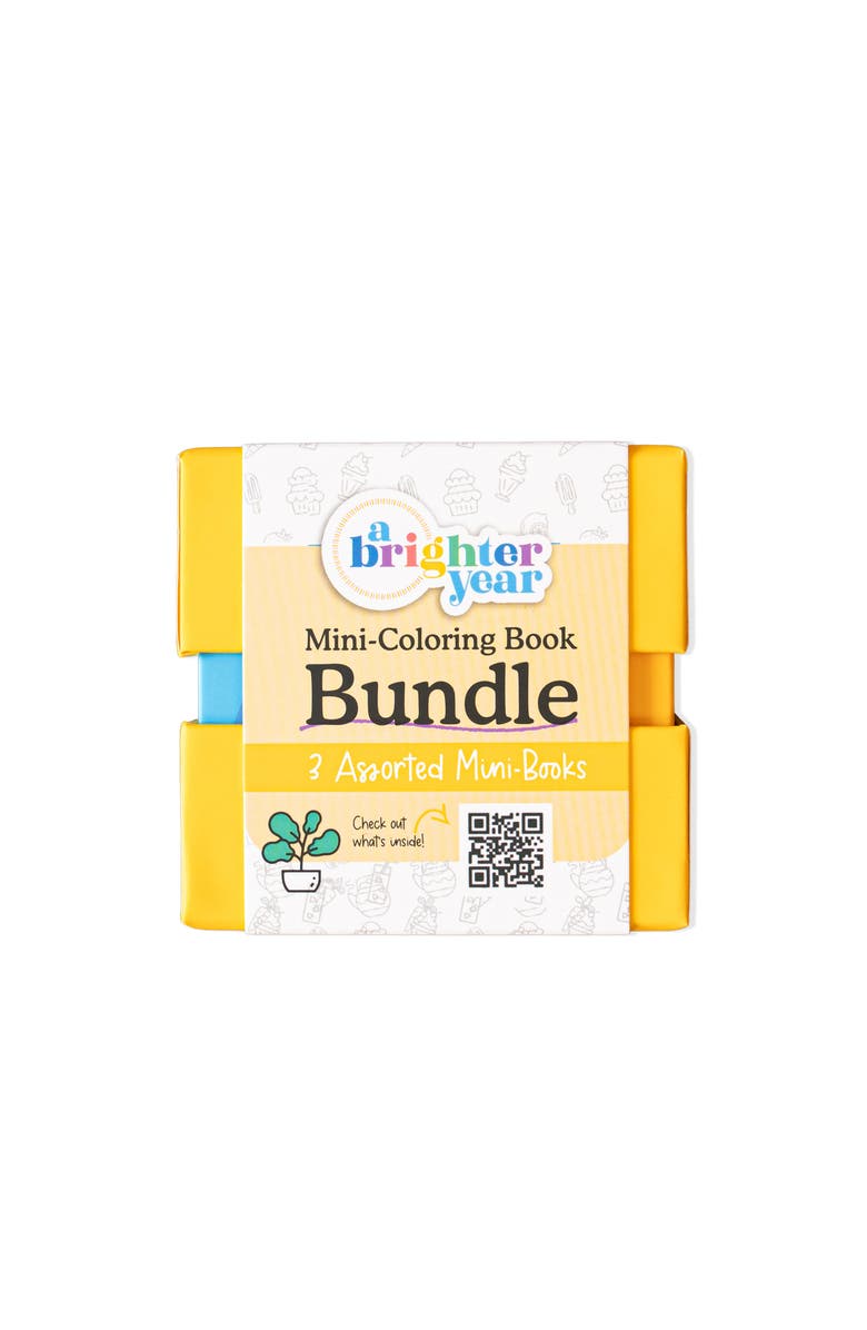A Brighter Year 3-Piece Mini Adult Coloring Book Set, Main, color, Multicolor