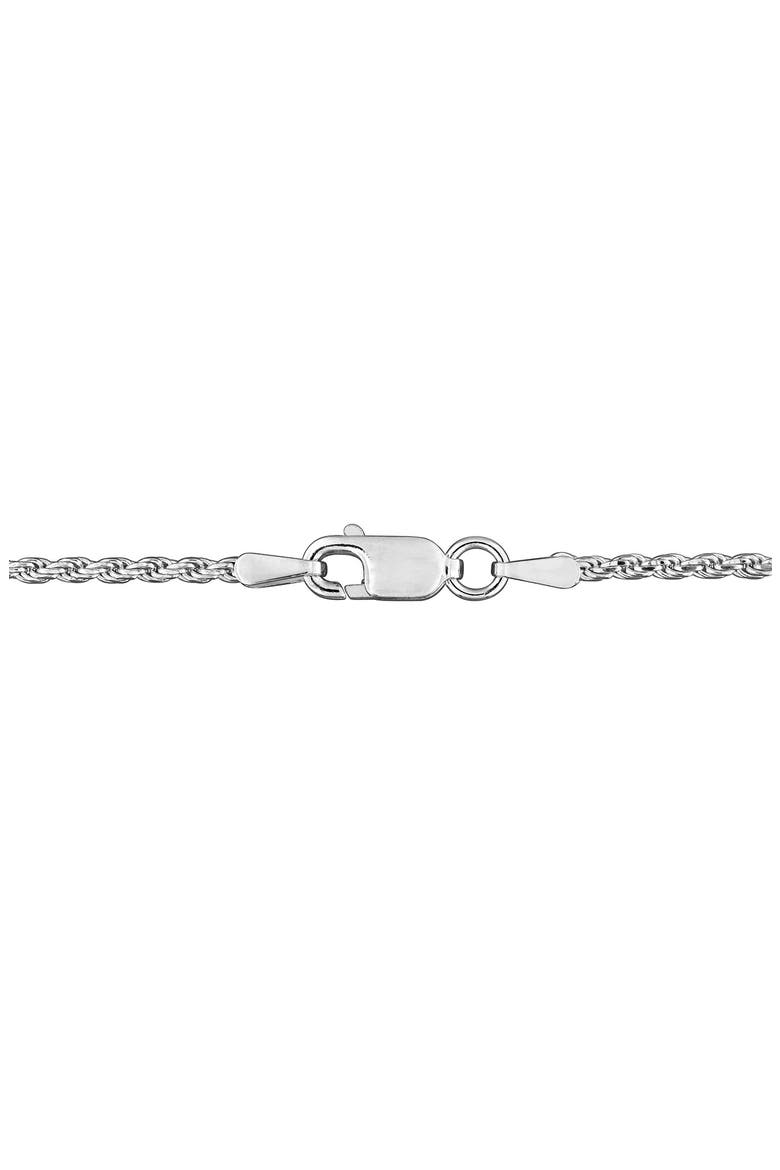 Sterling Silver Diamond-Cut Rope Chain Necklace - 1.7mm, Alternate, color, SILVER