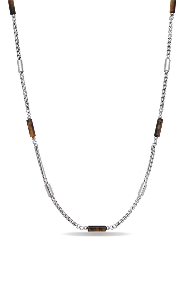EYE CANDY LOS ANGELES Colton Beaded Chain Necklace, Main, color, 
