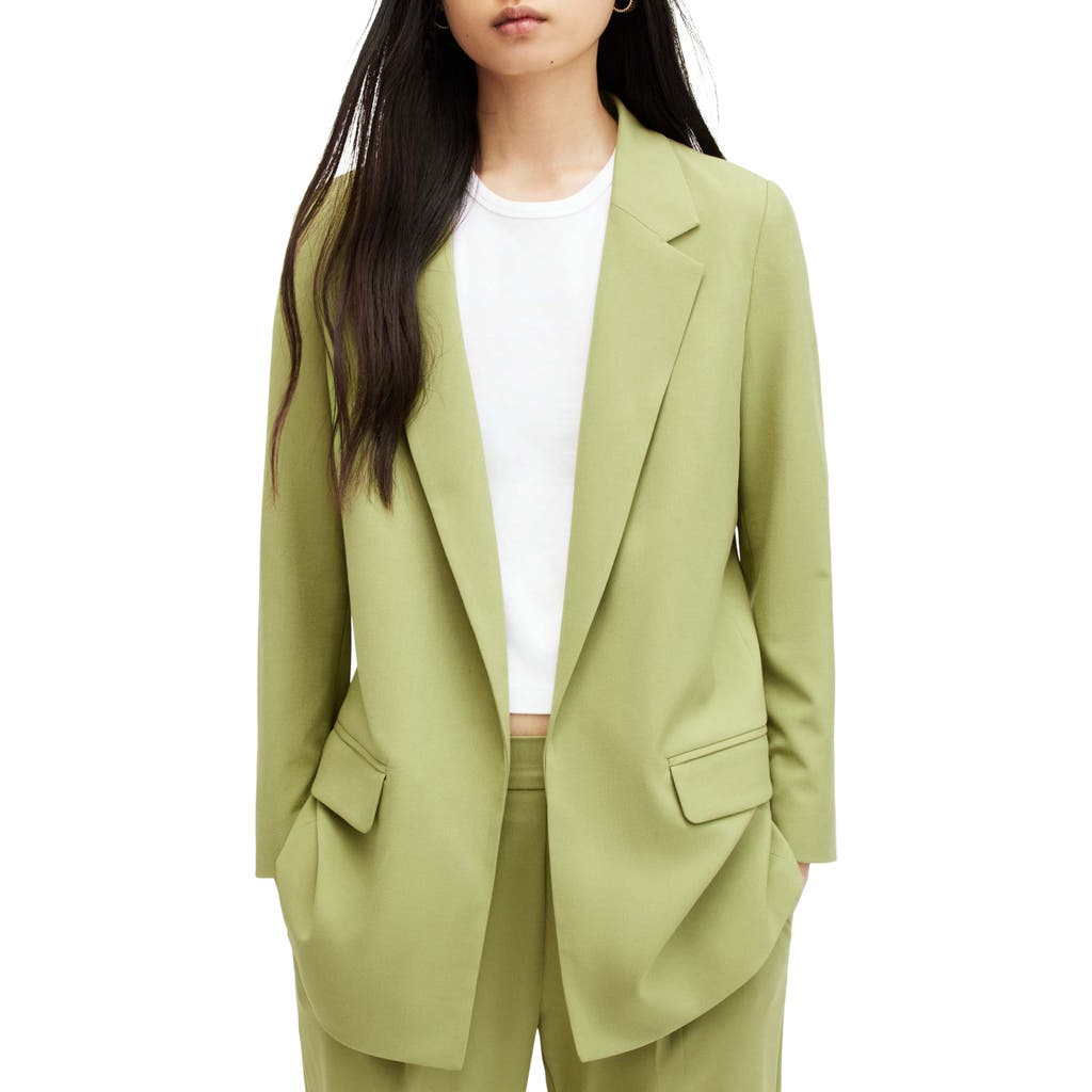 Allsaints Aleida Blazer In Olive Green