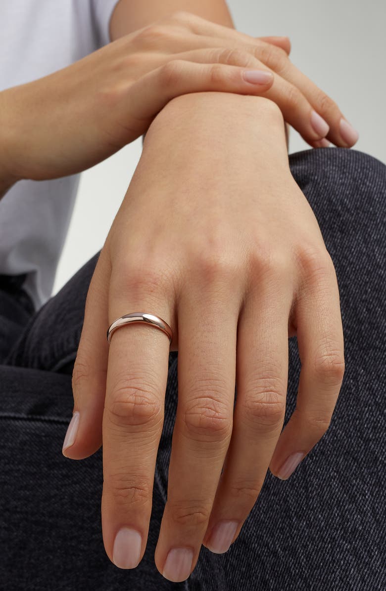 Monica Vinader Nura Reef Stacking Ring, Alternate, color, Rose Gold