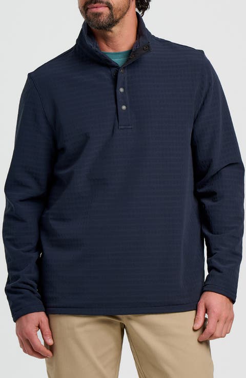 Bonded Grid Fleece Pullover