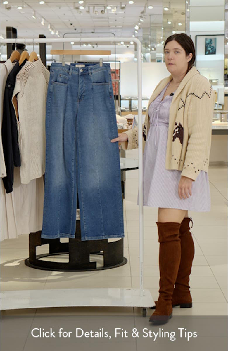 High Waist Wide Leg Jeans, sales video thumbnail