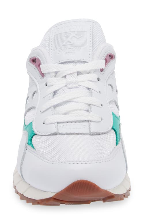 Saucony Shadow 6000 Running Shoe In White/aqua