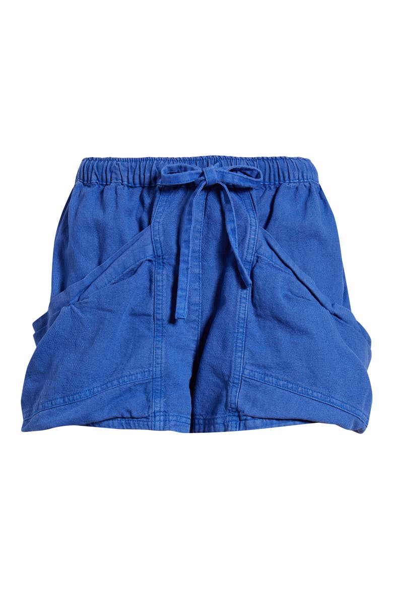 Good Fortune Linen & Cotton Shorts, Alternate, color, VIOLET SPLENDOR