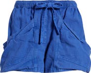 Free People Good Fortune Linen & Cotton Shorts