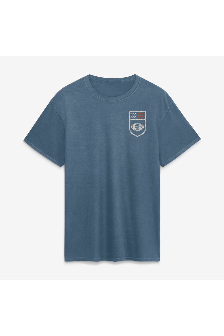 Men's Fanatics  Blue San Francisco 49ers Washed Americana T-Shirt, Alternate, color, Blue