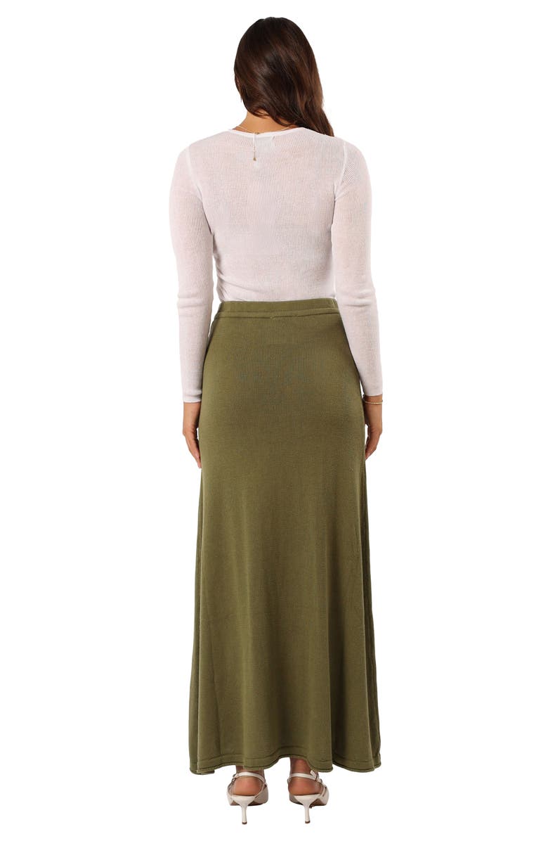 Petal & Pup Rooney Knit Maxi Skirt, Alternate, color, Olive