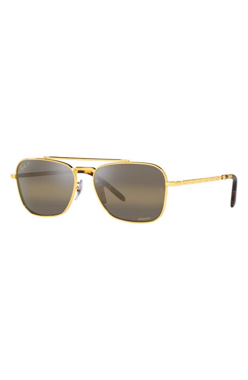 Ray Ban Ray-ban New Caravan 58mm Polarized Square Sunglasses In Multi