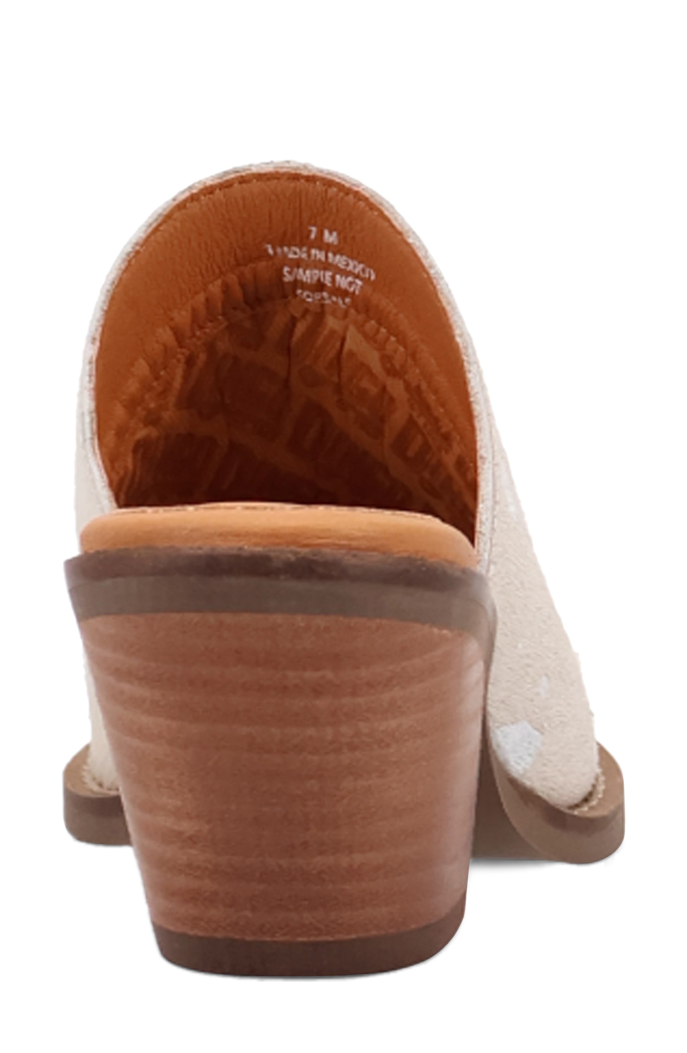 Dingo Cash Cow Genuine Calf Hair Mule, Alternate, color, Silver