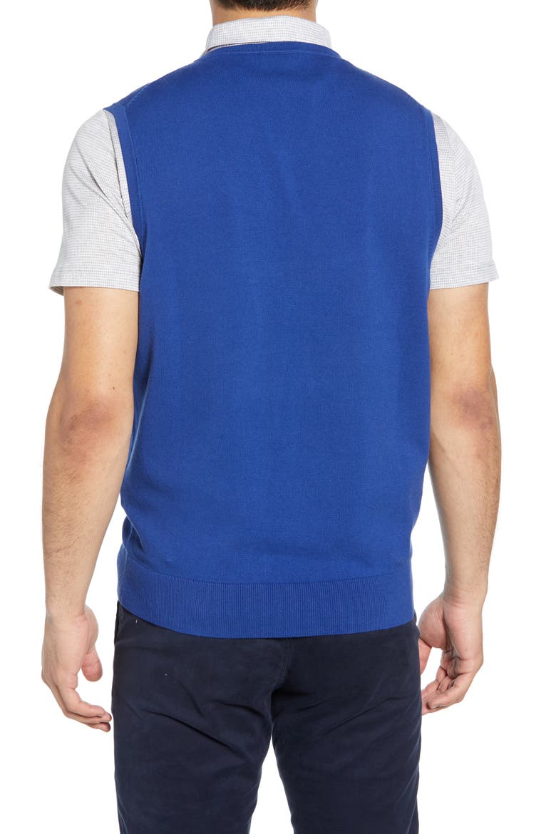 Lakemont V-Neck Sweater Vest, Alternate, color, TOUR BLUE