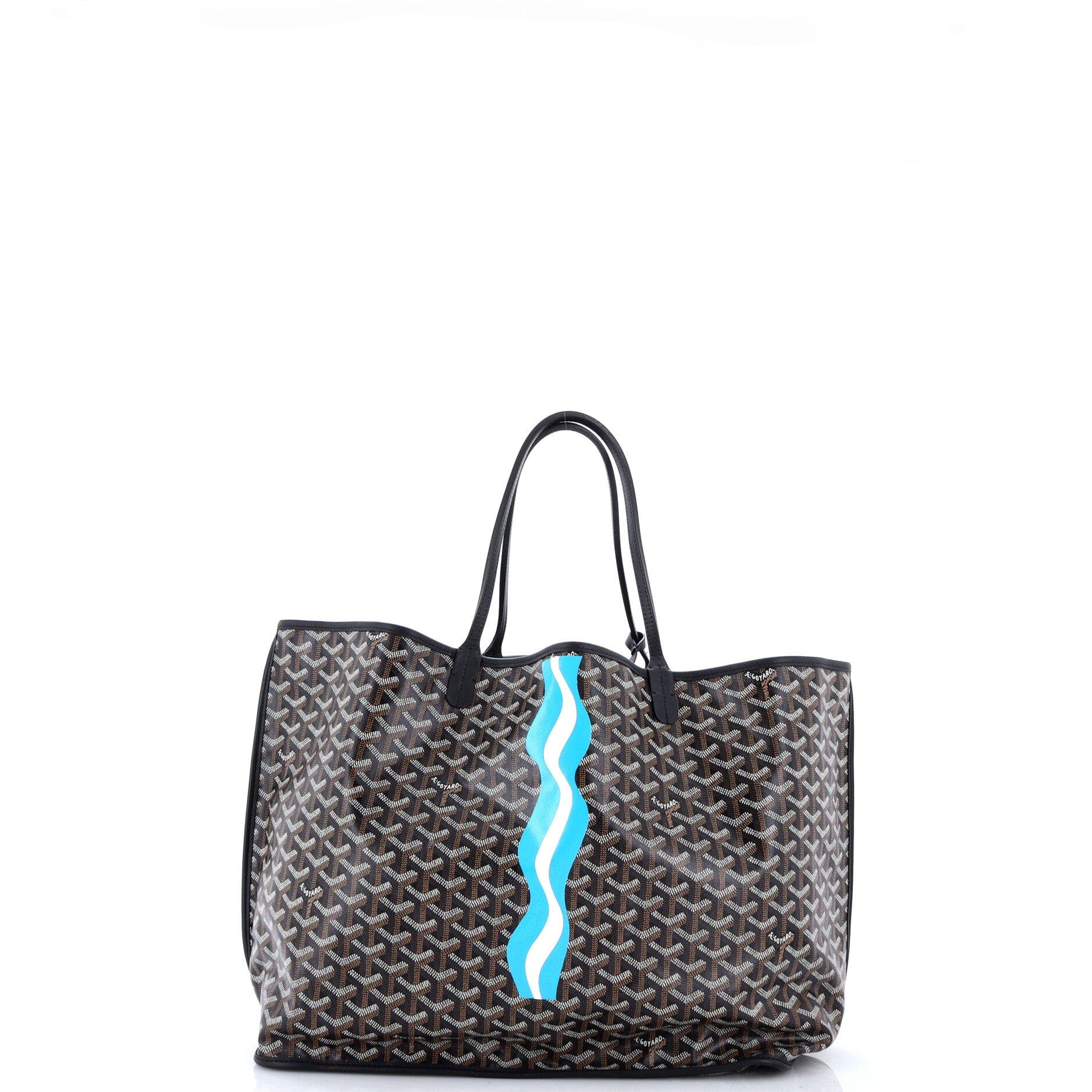 Anjou Reversible Tote Coated Canvas GM, Alternate, color, Black
