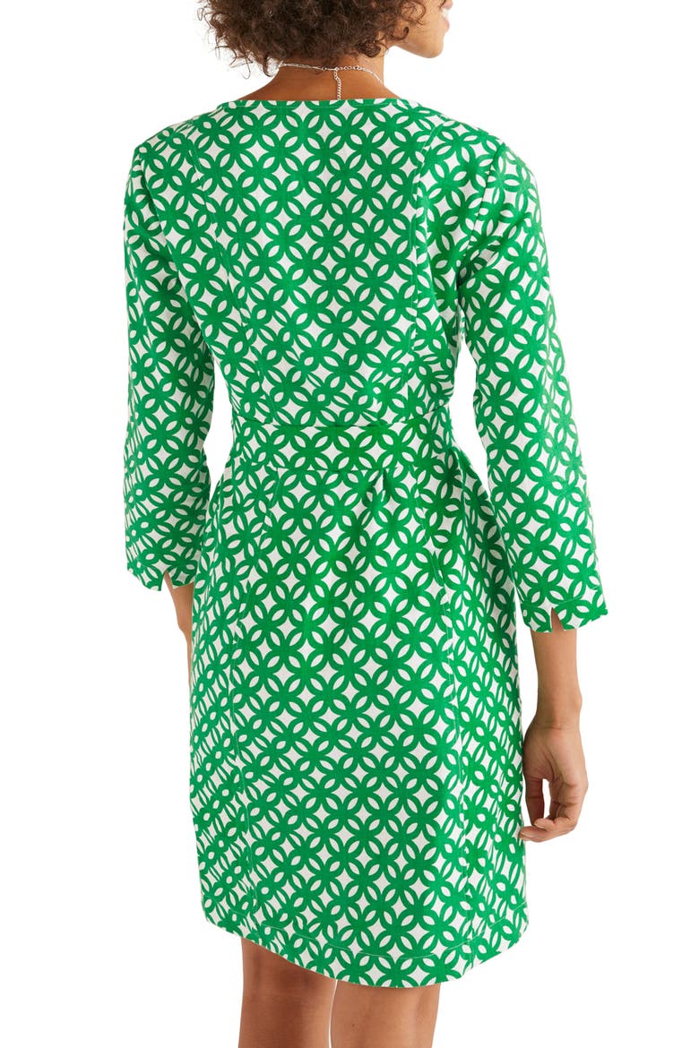 Kelsey Belted Linen Dress, Alternate, color, RICH EMERALD/ LINK