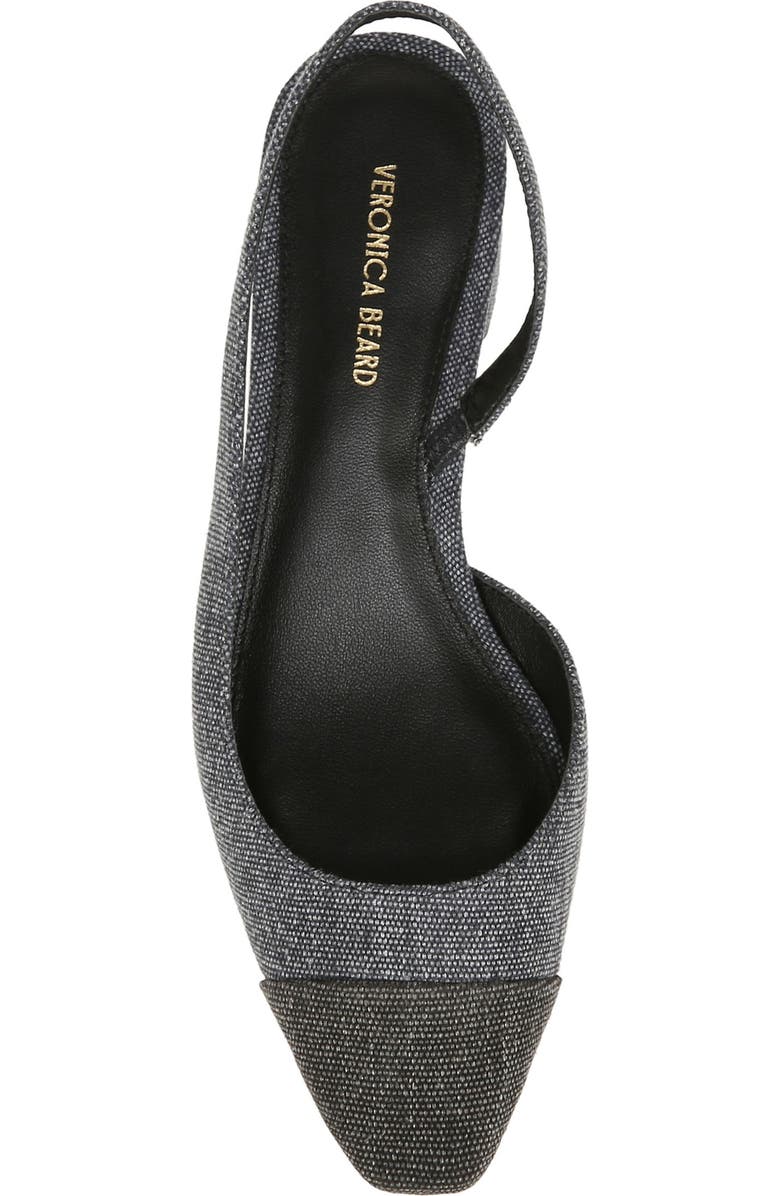 Veronica Beard Cecile Half d'Orsay Slingback Pump, Alternate, color, Black/ Indigo Blue