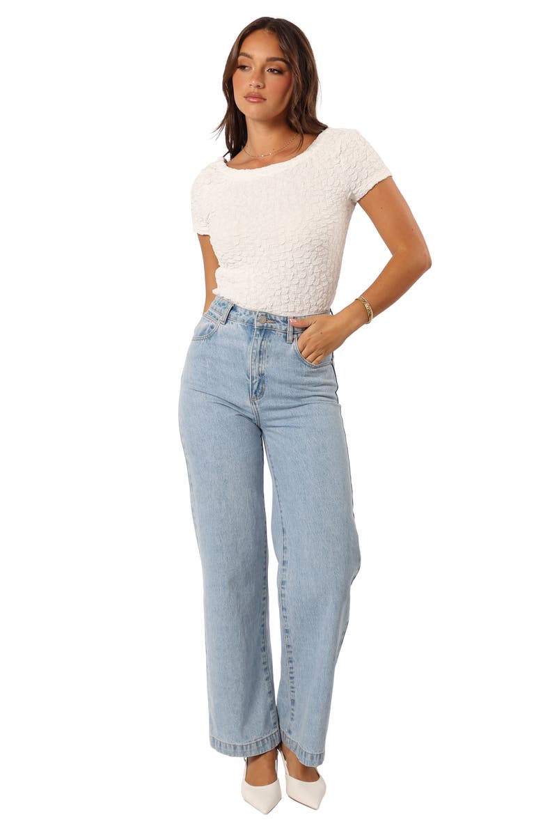 Petal & Pup Salle Texture Top, Alternate, color, Cream