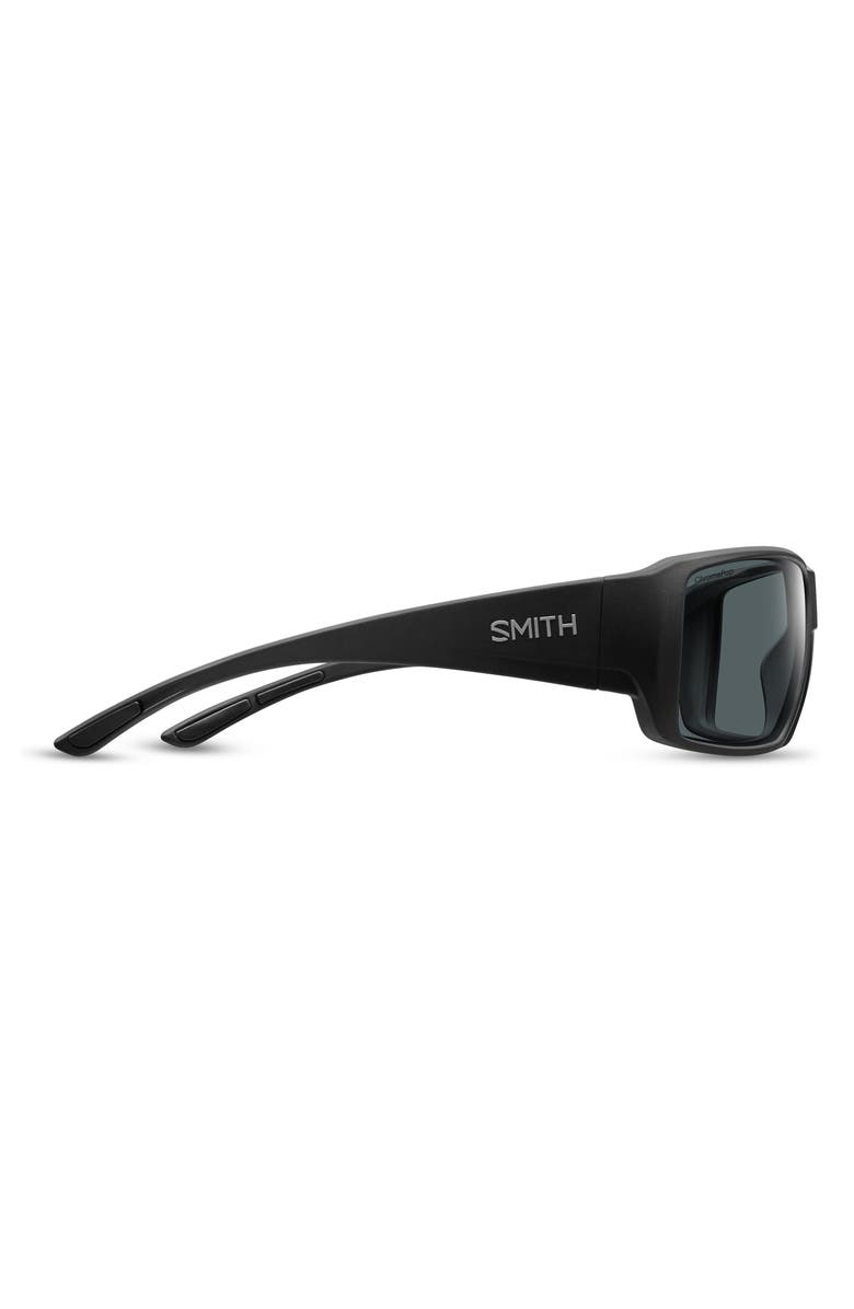 Smith Guides Choice XL 63mm ChromaPop<sup>™</sup> Polarized Oversize Square Sunglasses, Alternate, color, Matte Black / Glass Gray