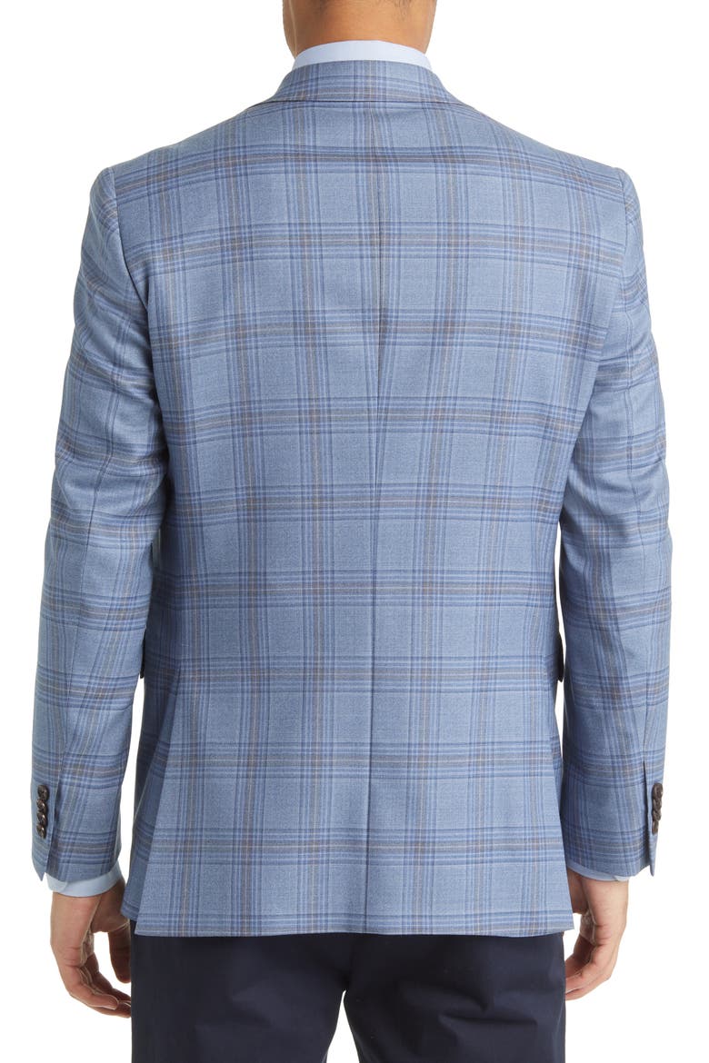 Jay Slim Fit Plaid Wool Sport Coat, Alternate, color, LIGHT BLUE