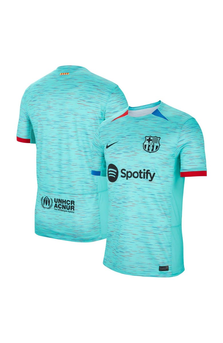 Nike Men's Nike  Aqua Barcelona 2023/24 Third Replica Jersey, Main, color, 