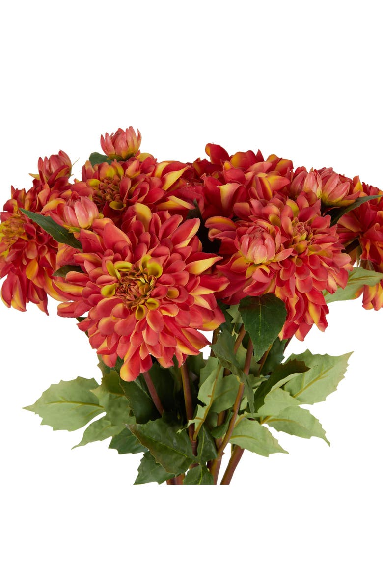 SONOMA SAGE HOME Set of Eight Red Dahlia Artificial Flowers, Alternate, color,