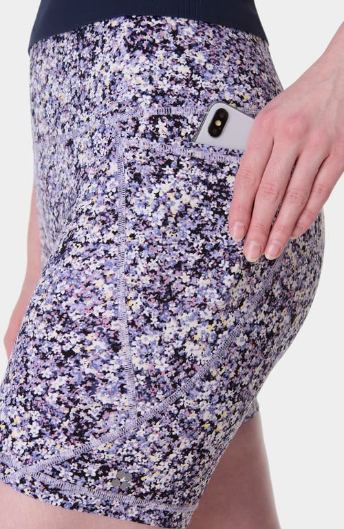 Sweaty Betty Womens Power 6 Graphic-print Stretch-jersey Biker Shorts In Multi