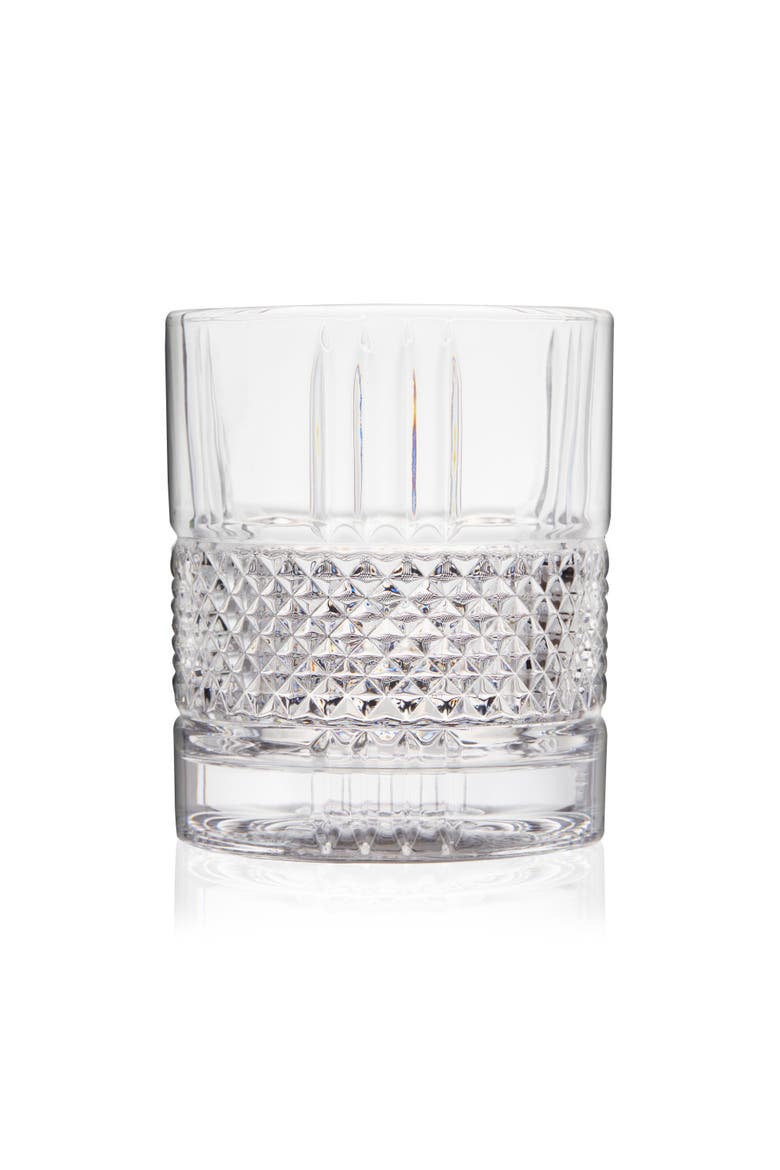 Revolve Crystal Rocks Glass, Main, color, Clear