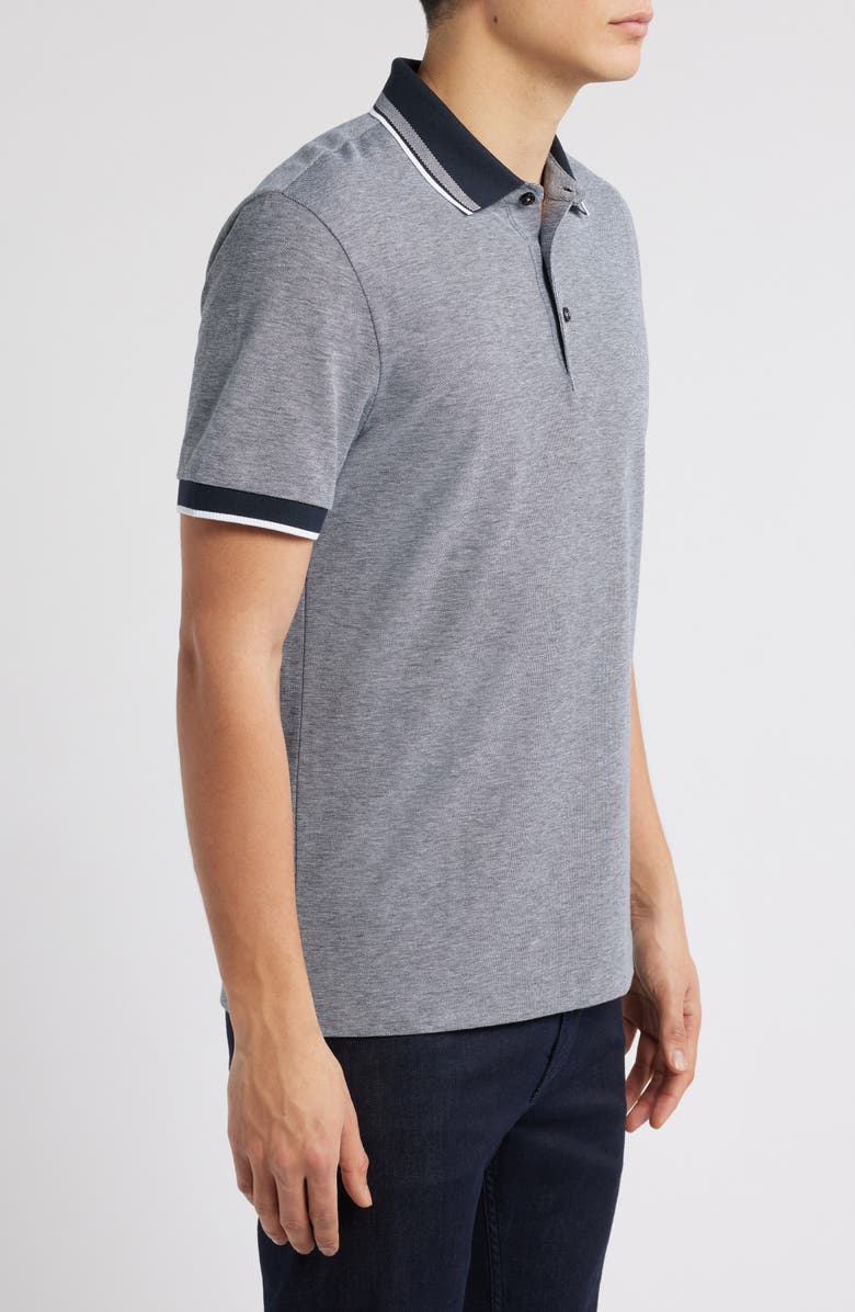 BOSS Prout Tipped Cotton Piqué Polo, Alternate, color, 