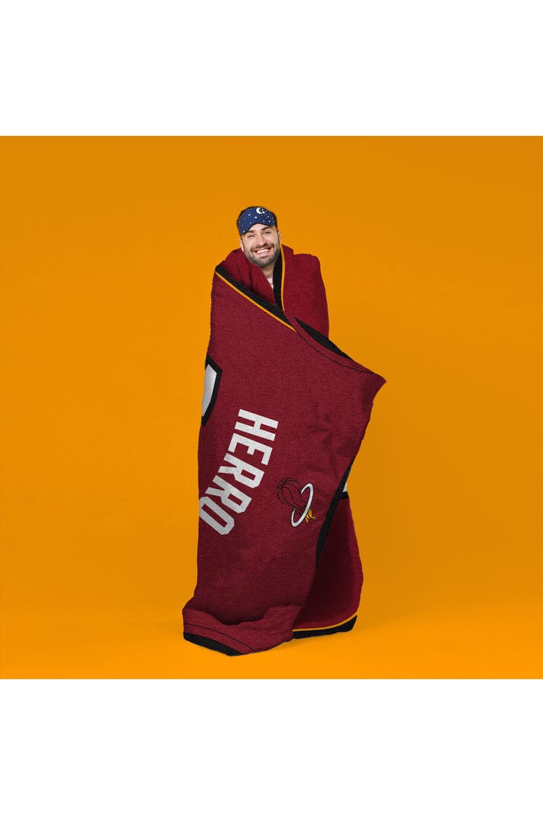 Miami Heat Tyler Herro Name and Number 60" x 80" Raschel Throw Blanket, Alternate, color, None