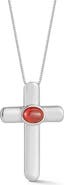 GLAZE JEWELRY Cubic Zirconia Cross Pendant Necklace