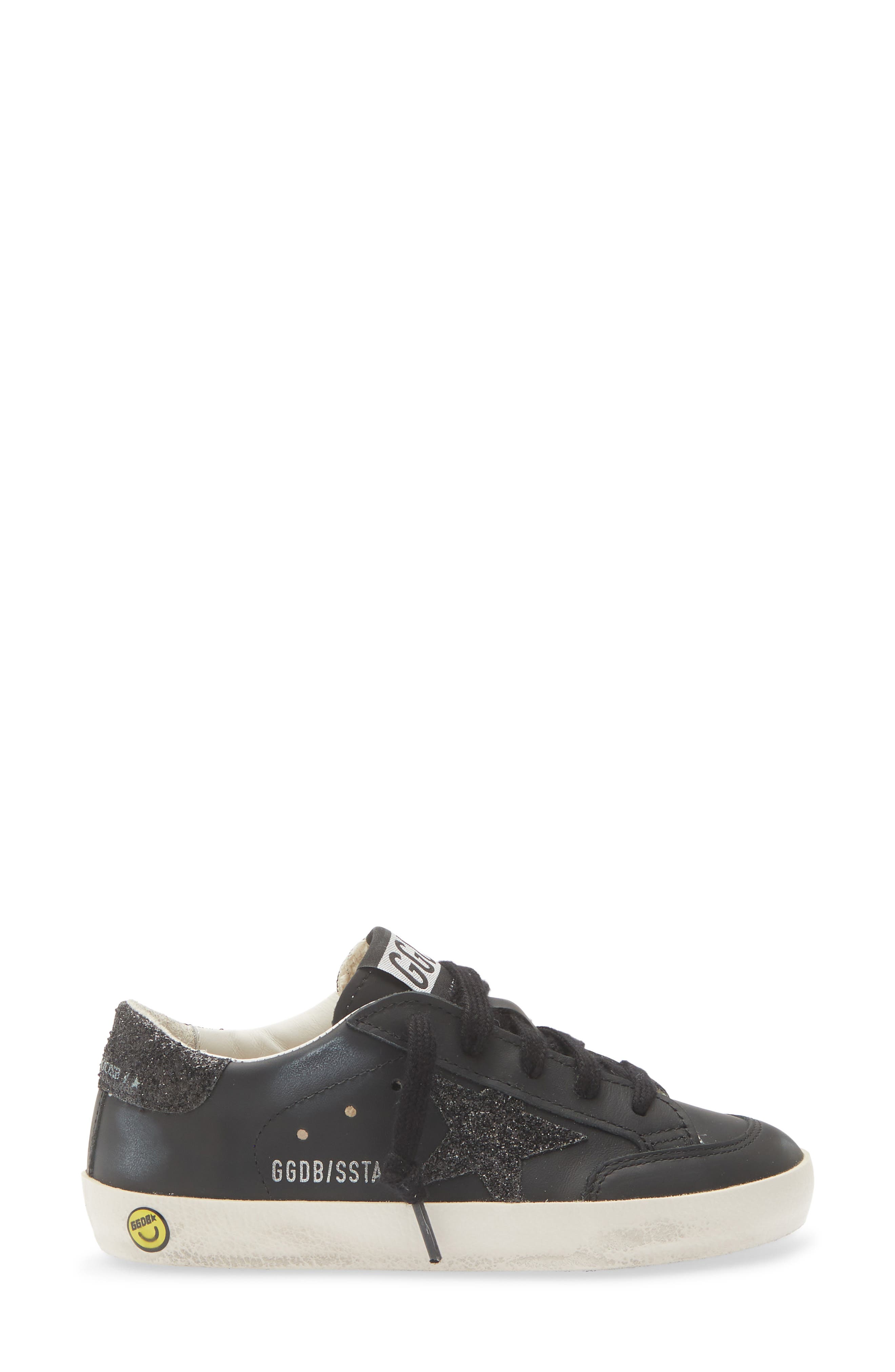 Kids' Super-Star Sneaker, Alternate, color, BLACK