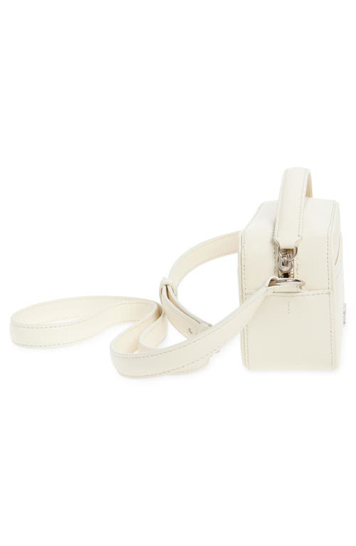 Jacquemus Le Baneto Leather Camera Bag In Ivory