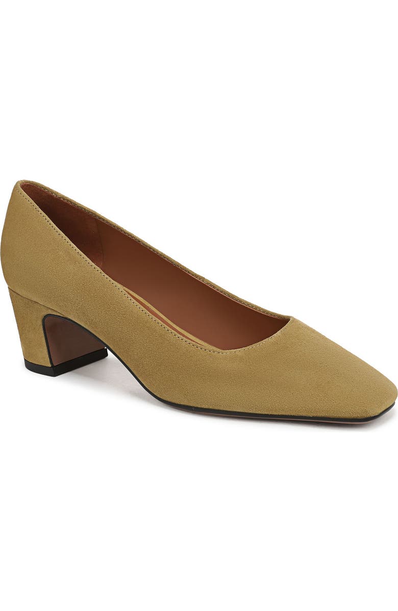 Franco Sarto Salino Square Toe Pump, Main, color, Mustard Brown