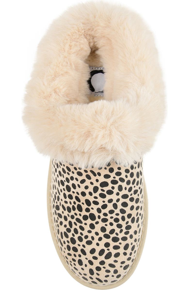 Journee Collection Whisp Faux Fur Trim Slipper, Alternate, color,
