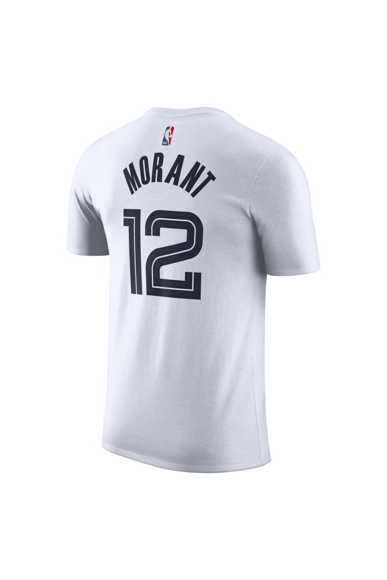 Unisex Nike Ja Morant White Memphis Grizzlies 2025/26 City Edition Name & Number T-Shirt, Alternate, color, White