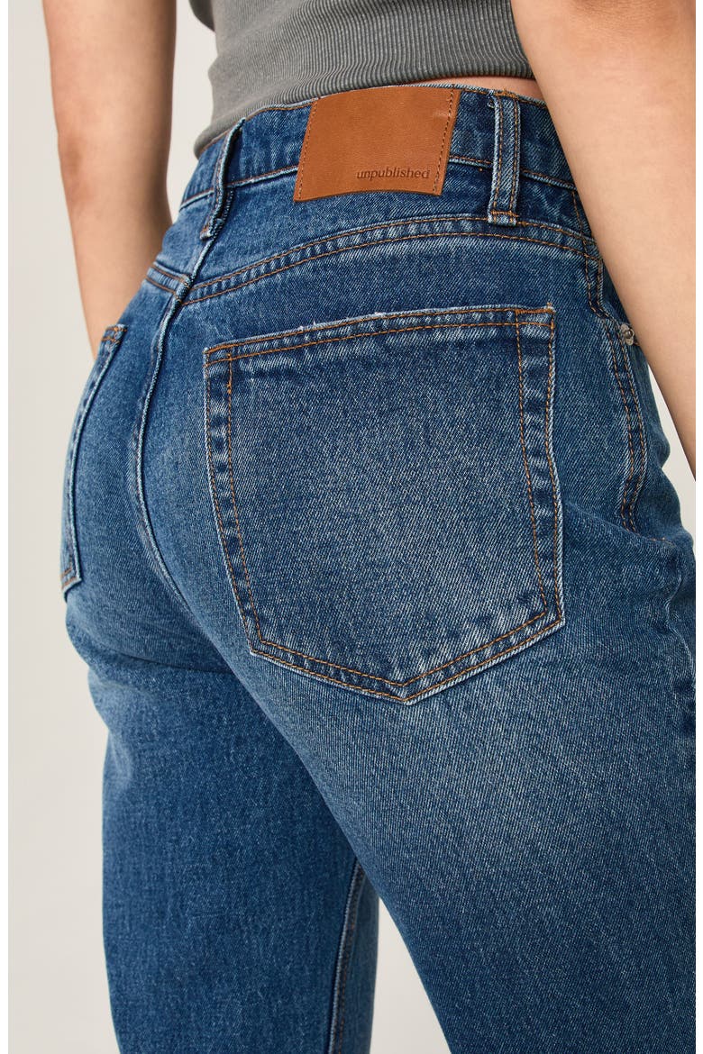 Sloane Temescal High Waist Cigarette Jeans, Alternate, color, BLUE