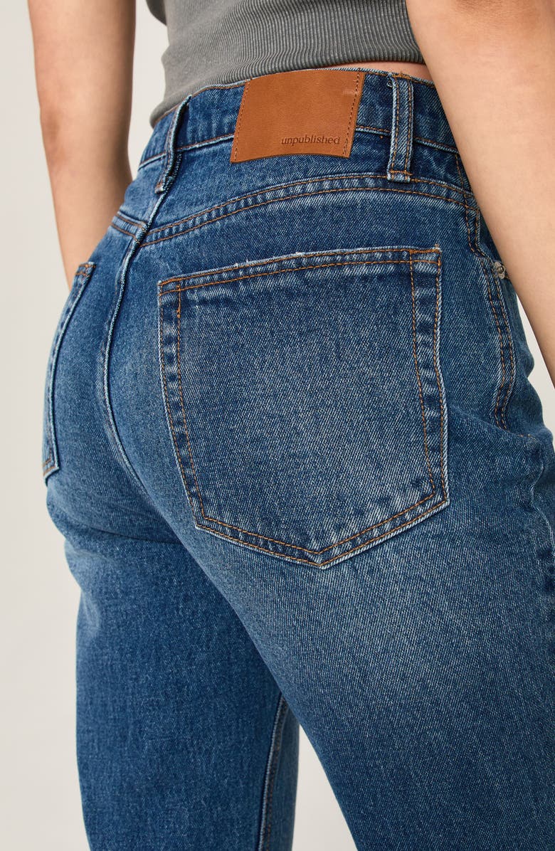 Unpublished Sloane Temescal High Waist Cigarette Jeans, Alternate, color, Blue