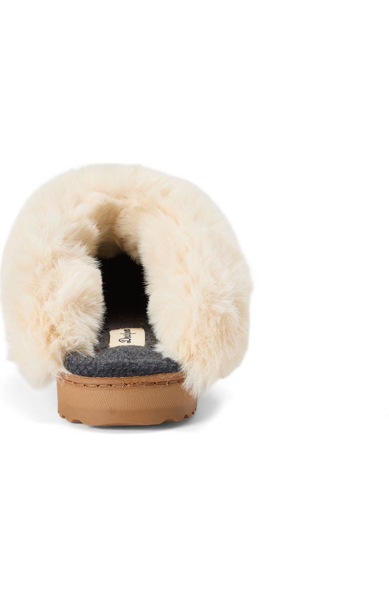 Dearfoams Nicki Knit Scuff Cable Knit Slippers, Alternate, color, Grey