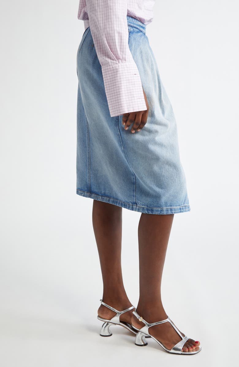 Dries Van Noten Solade Denim Skirt, Alternate, color, 