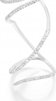 Graziela Mega Swirl Ring in White