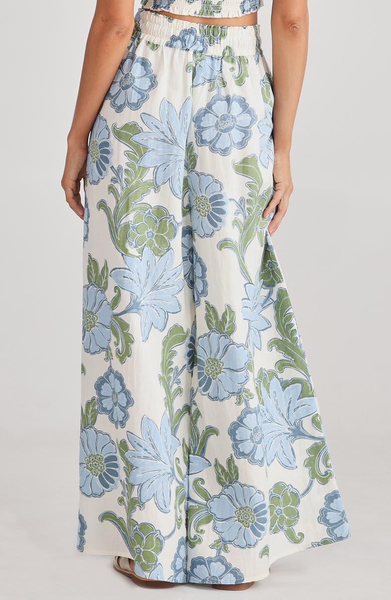 Talisman the Label Freedom Floral Wide Leg Drawstring Pants, Alternate, color, 