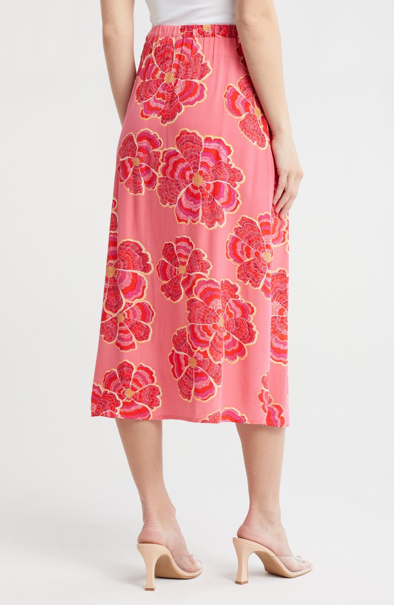 DR2 by Daniel Rainn Daniel Rainn Floral Midi Skirt, Alternate, color, Pink