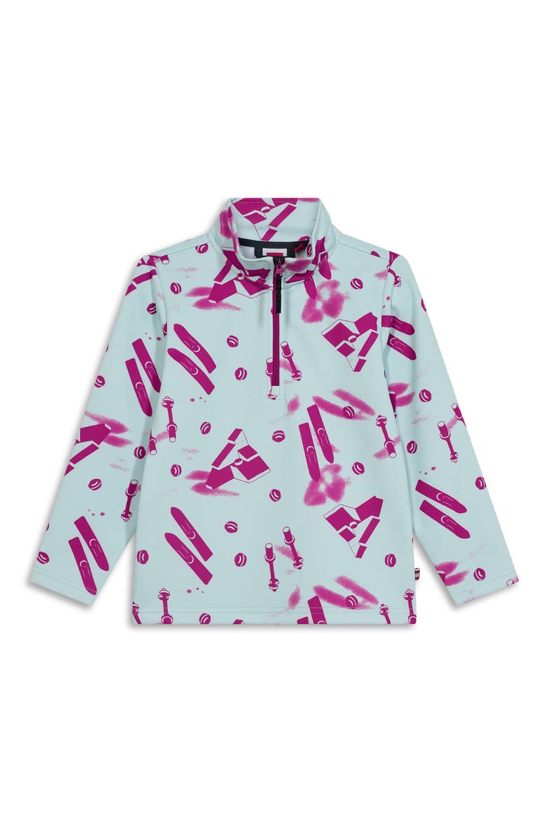 Kids' LEGO Fleece Half-Zip Pullover, Main, color, PINK